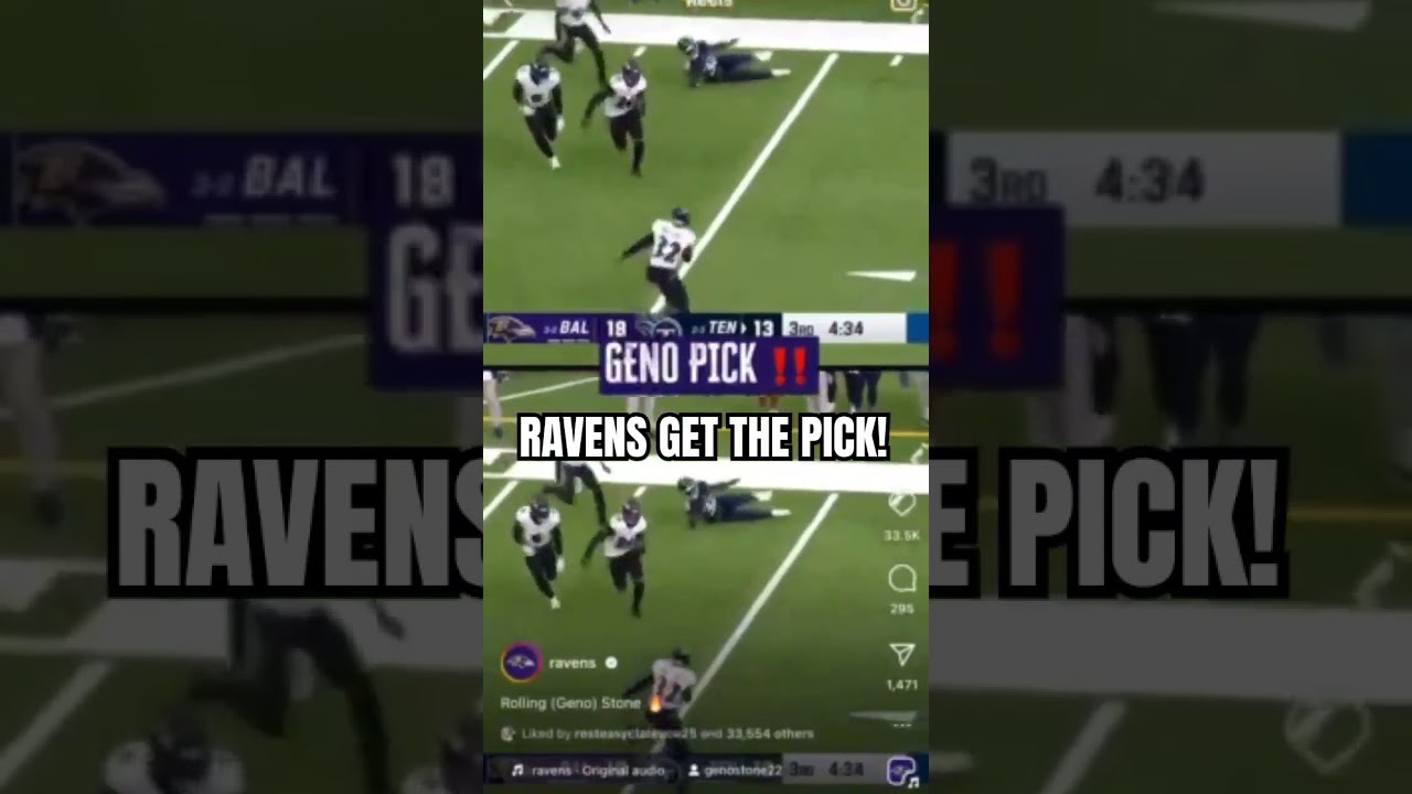 Ravens Pick Off Tannehill! #ravensflock #ravens #baltimoreravens #nfl #nflnews #football