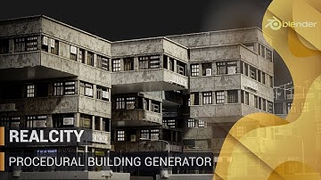 RealCity: Procedural Building Generator for Blender | Create Realistic 3D Buildings Easily