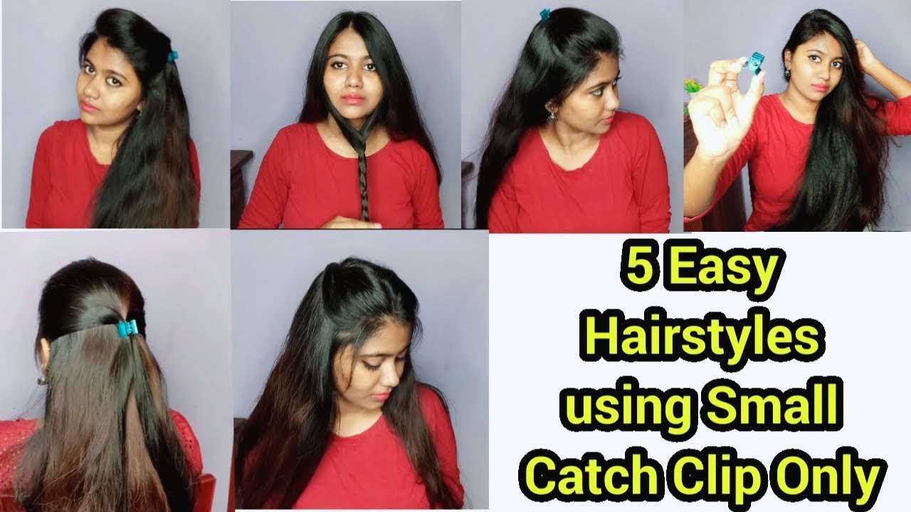 very easy hairstyle with using clutcher | try on hairstyle | simple  hairstyles | clutcher hai… | Very easy hairstyles, Bun hairstyles for long  hair, Easy hairstyles