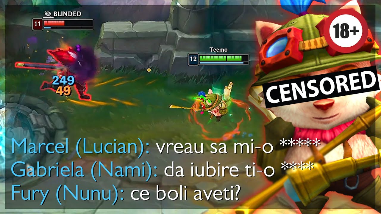COECHIPIERII MEI FACEAU CE?! TEEMO FULL AP!