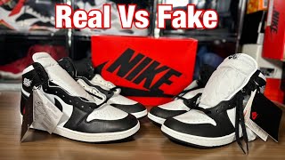 Air Jordan 1 High OG 85 Black and White Real Vs Fake Review. These are right!