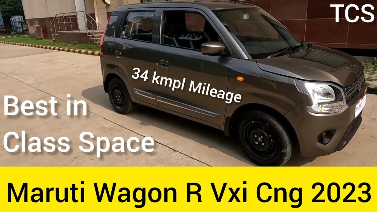 Maruti Suzuki Wagon R Vxi Cng 2023 WalkAround Review in Detail 