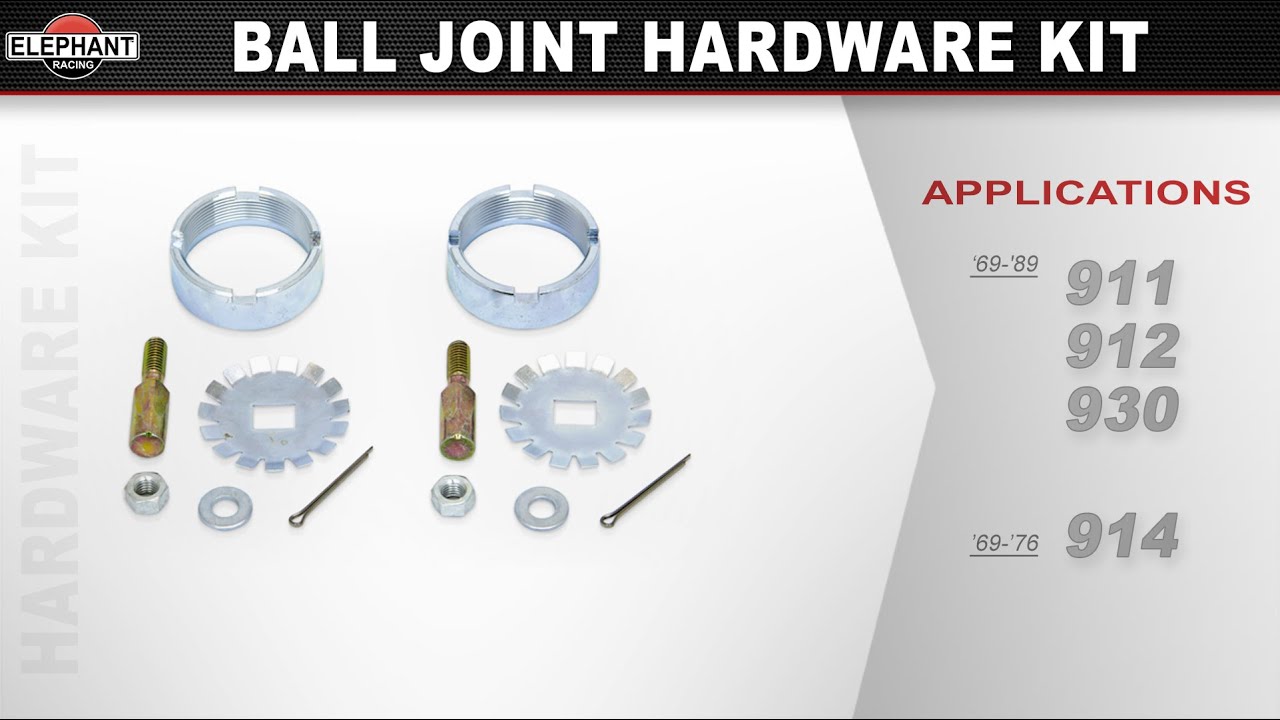 Replacement Ball Joint Hardware For Porsche 911, 912, 930, 914