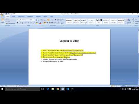 Angular 8 Beginner tutorial -1- Setup