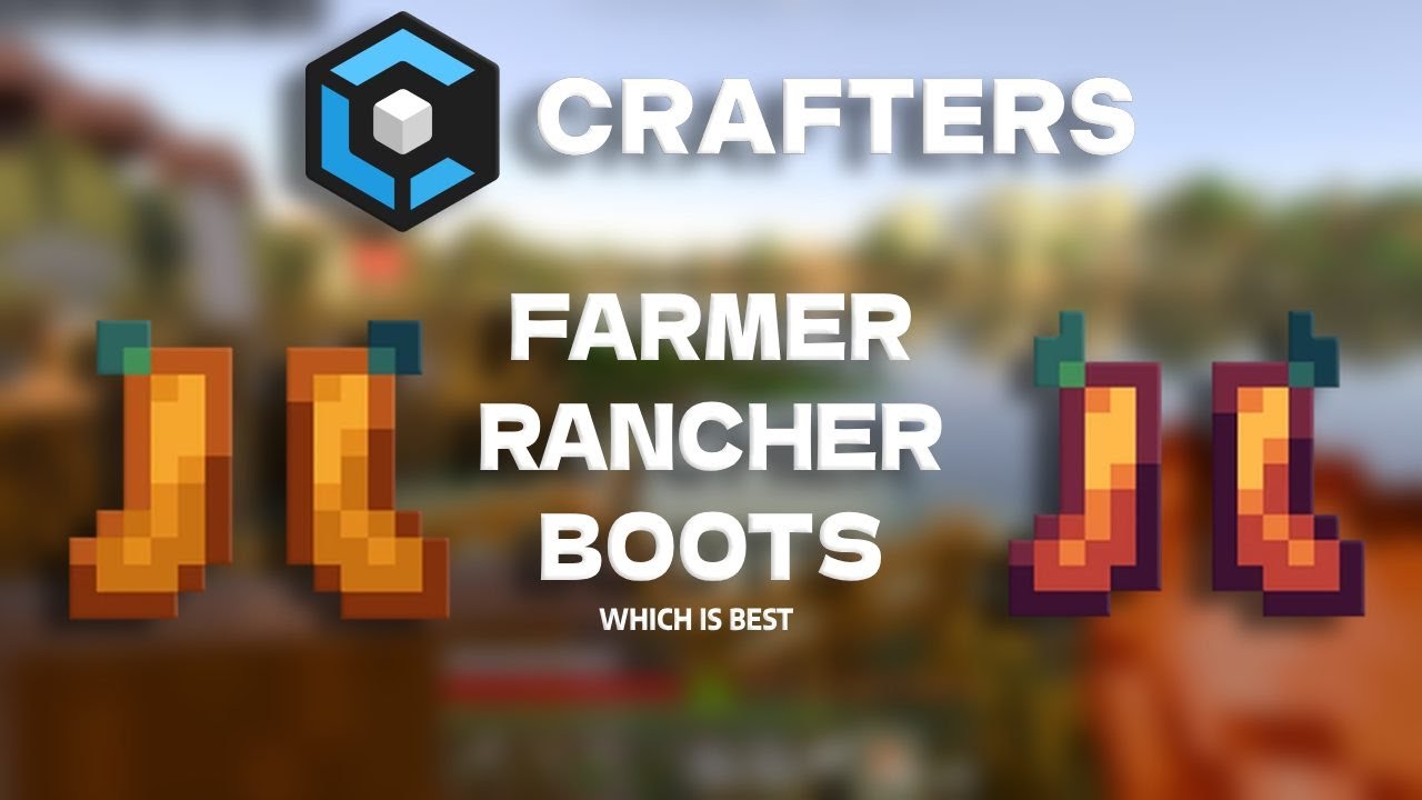 farmer boots VS Rancher boots in craftersmc | how to make money in ...