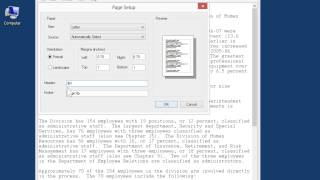 Windows 8.0 Professional - Create a Header or Footer in Notepad