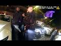 Unconscious Driver Covered In Vomit Wakes Up And Immediately Resists Investigating Police