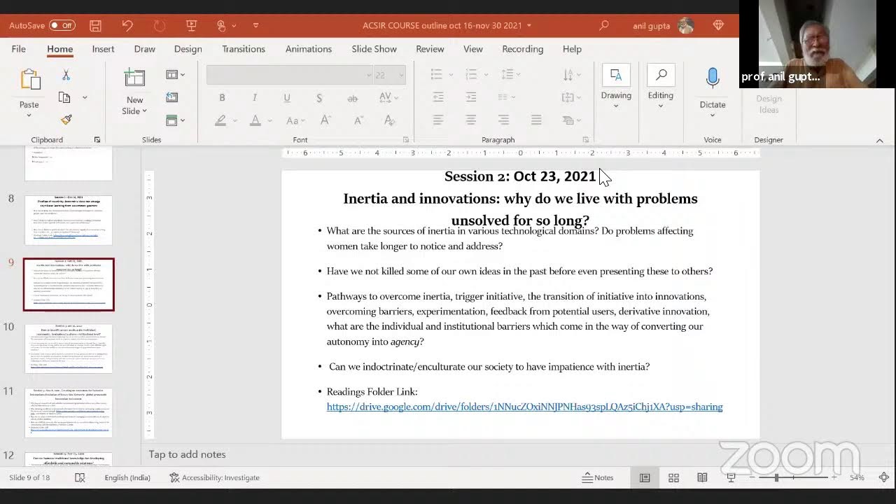 ACSIR-Unmet needs class session 1