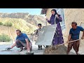 The harsh nomadic life and its realities, the experience of pouring concrete and daily tasks