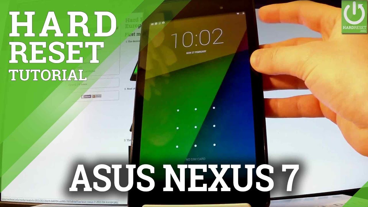 How To Hard Reset Asus Nexus 7 Skip Password Recovery Mode Youtube