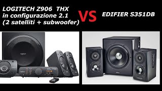 sammentrækning skuffe slå Logitech Z906 VS Edifier S351DB - YouTube