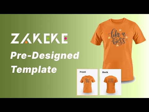 Zakeke Tutorials - How to make Pre-Designed Template / Editable Text Only