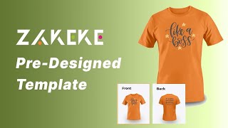 Zakeke Tutorials - How to make Pre-Designed Template / Editable Text Only
