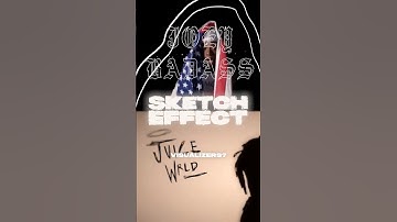 How to Create a SKETCH EFFECT like Cole Bennett #aftereffects #photoshop