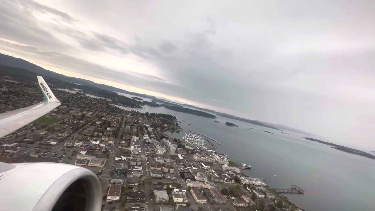 WestJet Take Off From Victoria YYC Airport