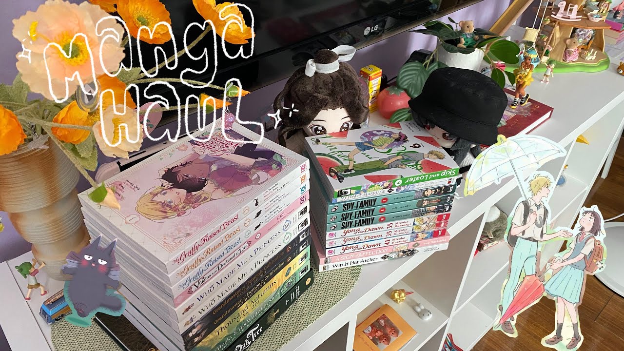 manga haul + shelving 🔖 under the oak tree, skip and loafer, yotd, mdzs, spy family