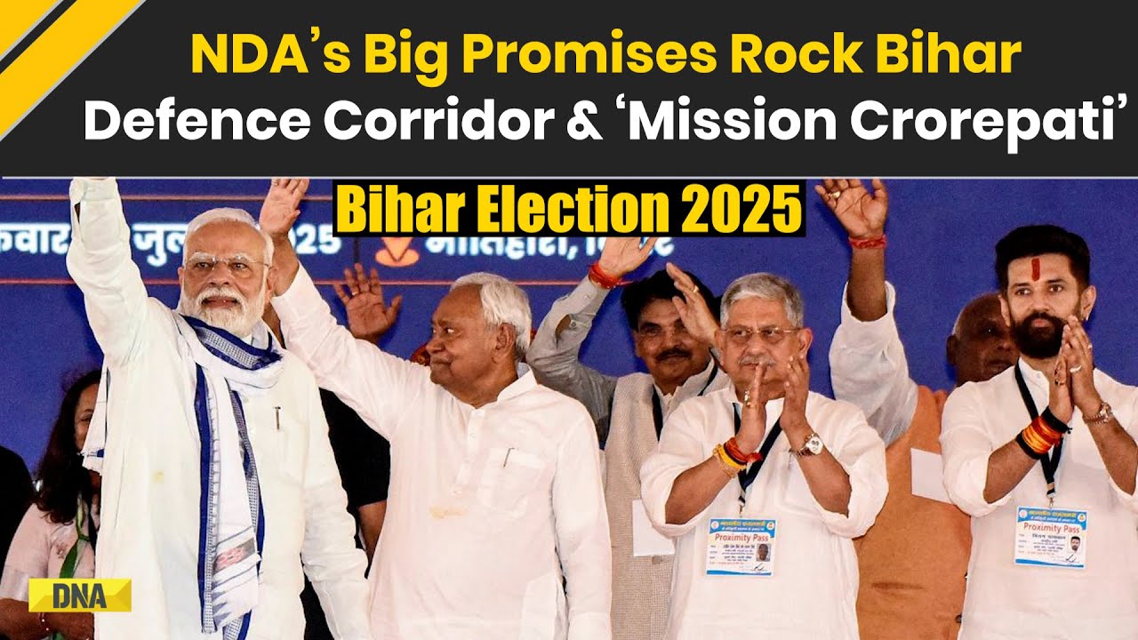 Bihar Election 2025: NDA’s Big Promises Shake Up Bihar With Defence Corridor & Mega Health Projects