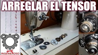 Como Reparar y Calibrar Tensor de Hilo Maquina Coser Doméstica Singer 316G Thread Tensioner Repair