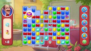 Homescapes Level 3563 - 17 Moves - No Boosters