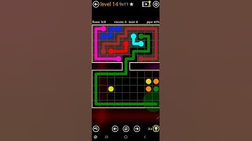 How To Solve Flow Free Hourglass Pack Level 14 9x11 Board Hard Walk Through Solution Walkthrough