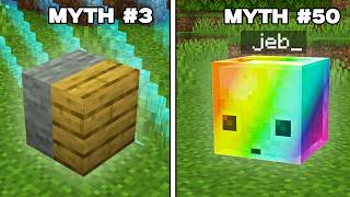 I Busted 50 Minecraft Myths!!
