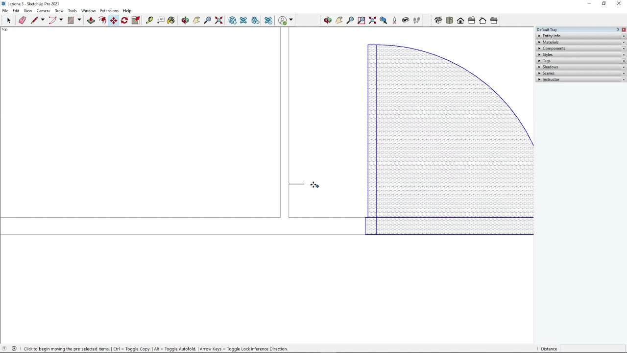 d*7様 SKETCHING! EP2 / SKETCH UP! Recordi Sketchup PRO Videocourse - 03 - Drawing 2D, Snap, CAD House Plan