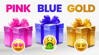 Choose Your Gift! 🎁 Pink, Blue or Gold 💗💙⭐️ by Bubble Quiz 137,688 views 2 months ago 7 minutes, 8 seconds