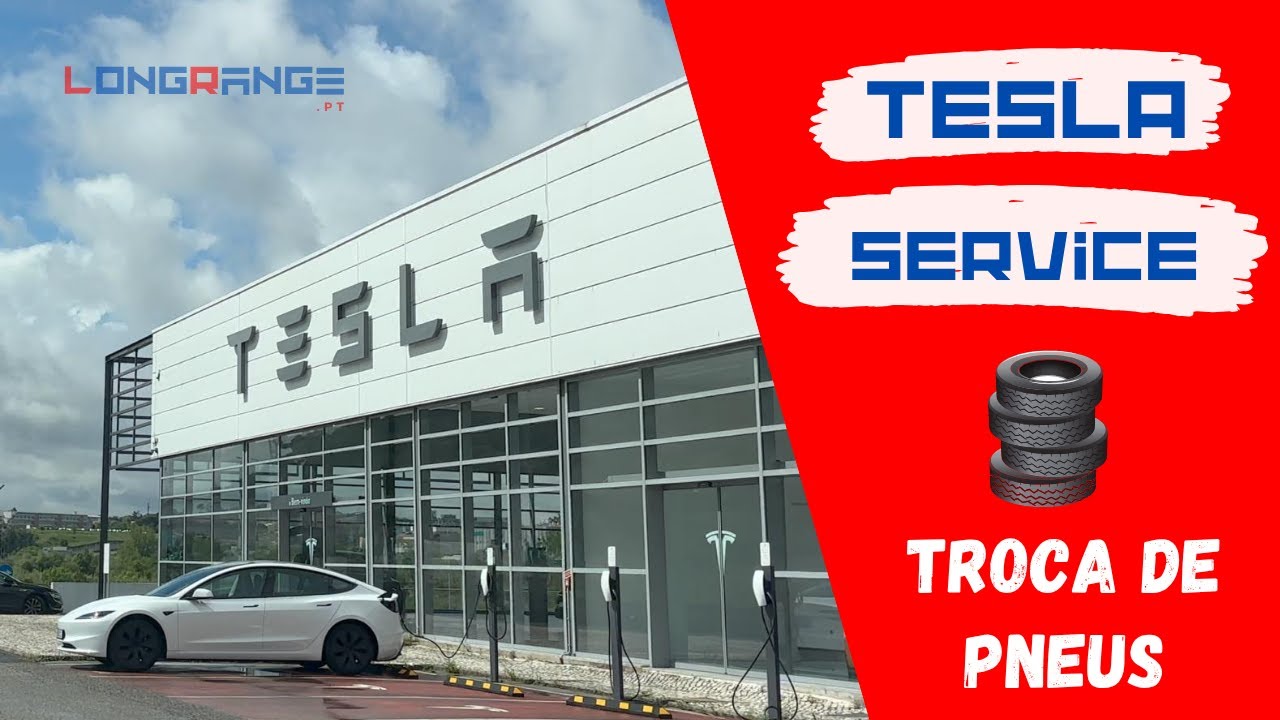 VISITA ao TESLA SERVICE CENTER  de Leiria para TROCAR PNEUS e... TEST DRIVES!