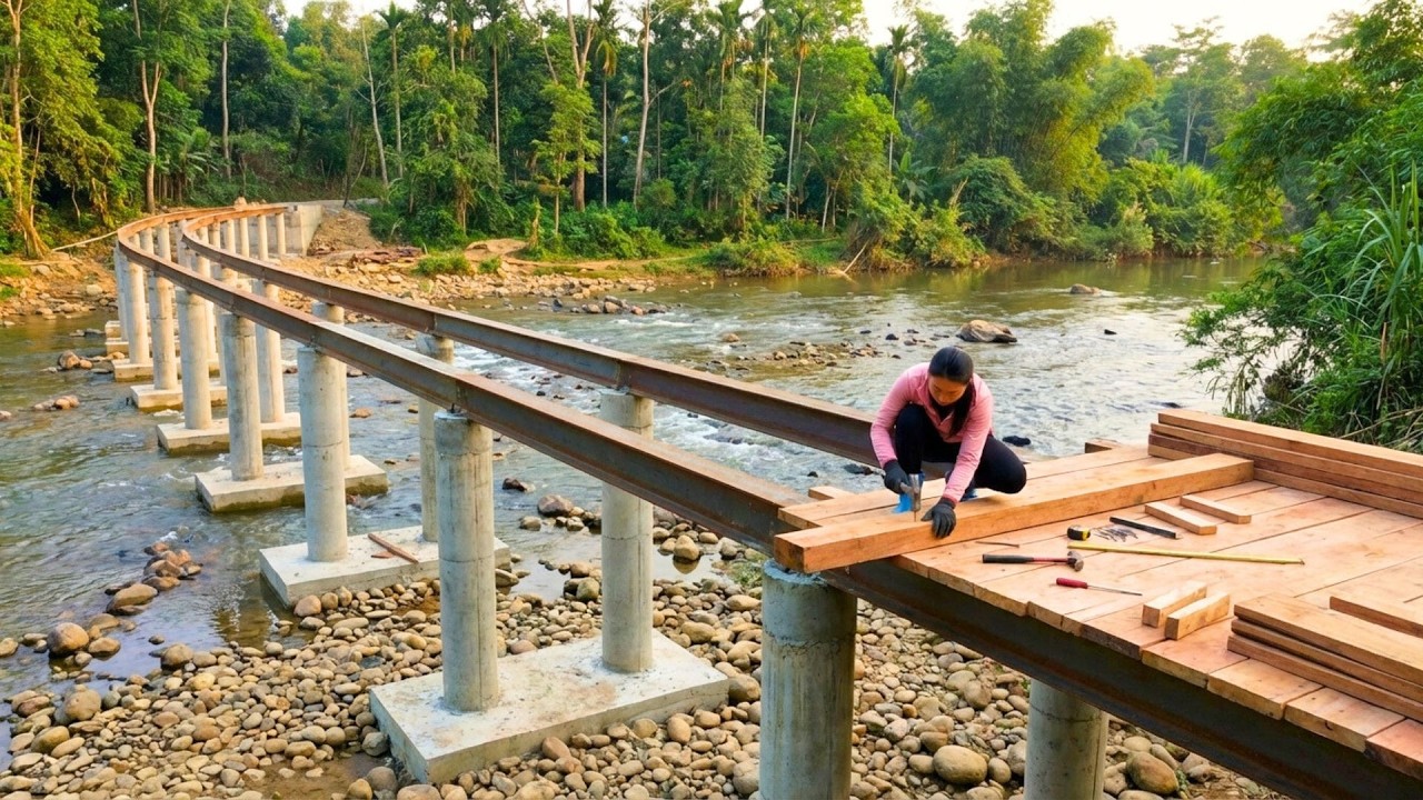 Rebuilding The Steel Bridge After A Historic Flood, Restoring The Bamboo Bridge After Many Years