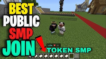 🏆 Join Best Token Public Smp Server For Minecraft 💰 | Java + PE | Free To Join ⭐ #minecraft