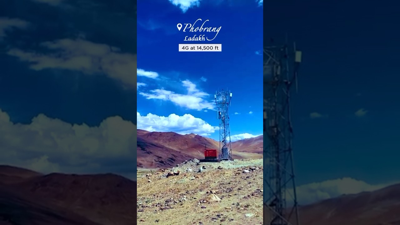 📶 Connecting India's first villages! 🏔️ 📍Phobrang, Ladakh. 