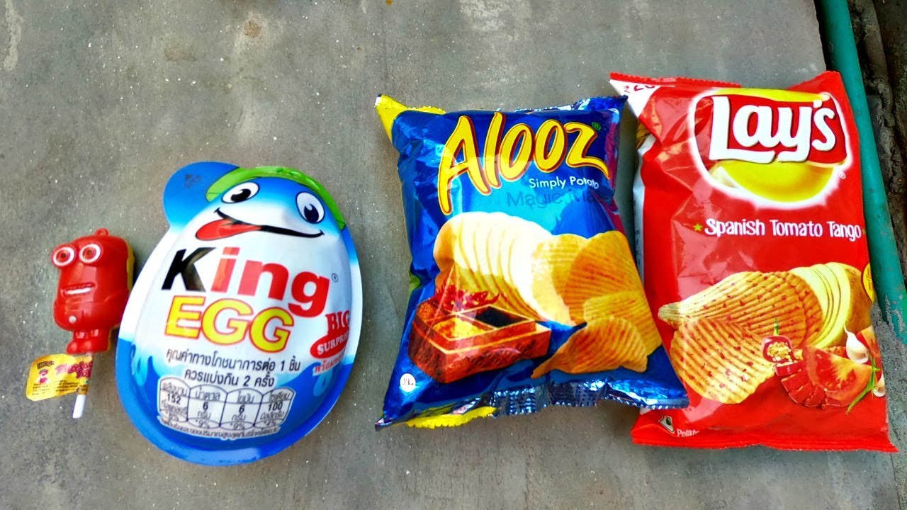 Learn Sizes With Candy - Learn Sizes Small To Biggest! Surprise Eggs, Chips Lays, Candy For Kids