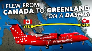 видео: Я вылетел из Канады в Гренландию на DASH 8! картинка: Я вылетел из Канады в Гренландию на DASH 8!