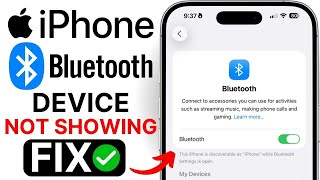 iPhone Bluetooth Device Name Not Showing 🔥 Fix Bluetooth Pairing Issues Instantly!