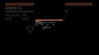 CA Foundation Maths | QA | Chapter 9: Number Series, Coding-Decoding &amp; Odd One Out (Question - 15)