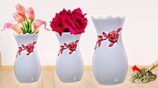 amazing idea - how to make a  flower vase from cement - craft ideas for decoration - cement pots