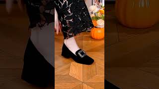 Elegant Black Heels – Perfect Party Look ✨#heels #highheels #womenshoes #shoestyle #asmr #fyp