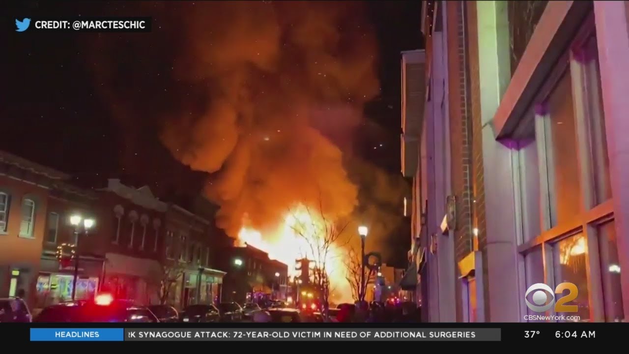 Massive Fire Destroys Several Buildings In NJ