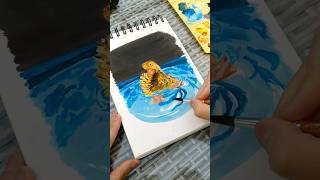 Gouache painting tutorial #paintingshorts #shorts #short #artshorts #gouacheart