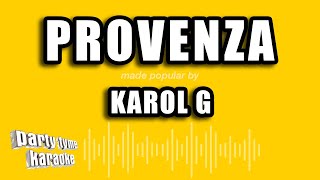 KAROL G - Provenza (Versión Karaoke) Resimi