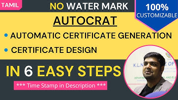Autocrat Certificate Generation Tutorial | How to Design Certificate Online? | In 6 Easy Steps