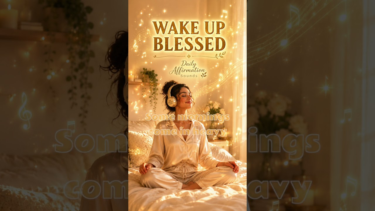 I Wake Up Blessed 💛 Sing it with us (Lyrics) #affirmations #morningaffirmations #afrobeat #shorts
