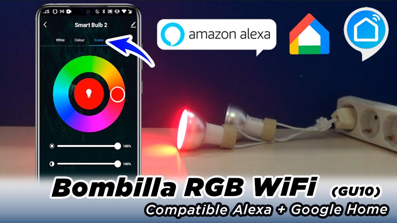 Kedia-bombilla inteligente Tuya, luz LED regulable con Control por voz,  WiFi, Smart Life, E27, RGB, funciona con Alexa y Google Home, 9/15W