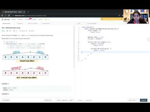 Valid Mountain Array | Leetcode Daily | 25 Jan 2022