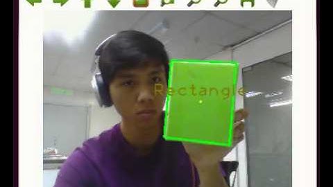 real time shape and color object tracking.  My tracking fyp, arrrrrrr!!!!