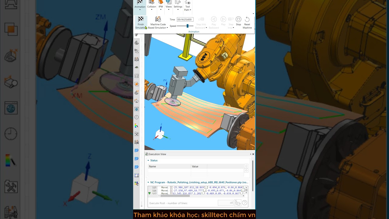 Mài chi tiết với Robot Kuka  