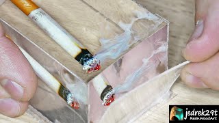 Satisfying ASMR Removal Plexiglass of Epoxy / RESIN ART