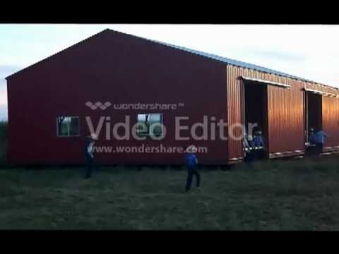 Amish Move Building on Foot - YouTube