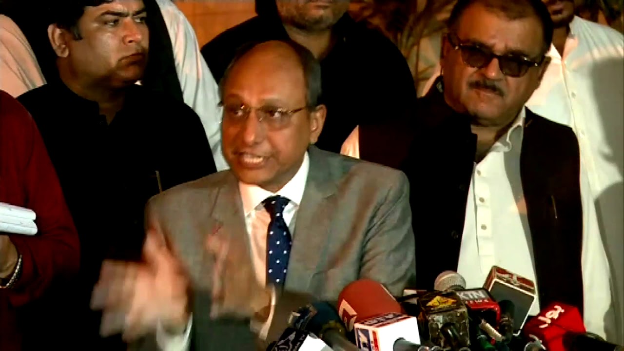 Senator Saeed Ghani Media Talk Outside Sindh Assembly 15 Oct 2019۔