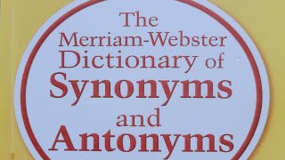 한션 Sean : DAY 17 / 43 《 The Merriam-Webster Dictionary of Synonyms & Antonyms 》